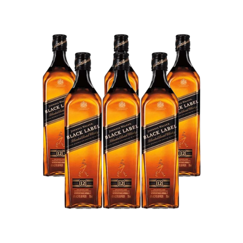 Pack de 6 Black Label 750 ml