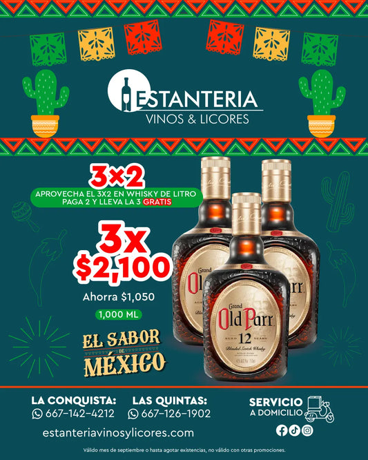 3 x OLD PARR 1000 ml