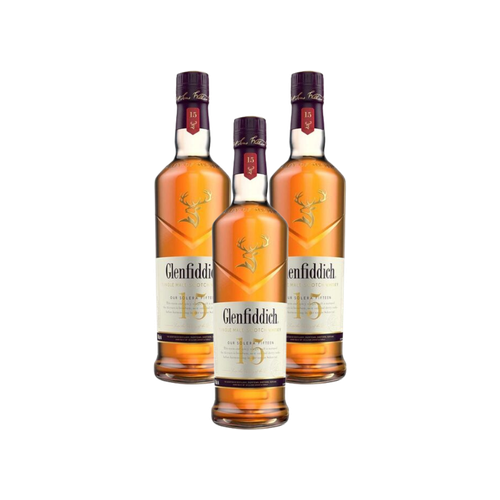 Pack de 3 Glenfiddich 15 750 ml
