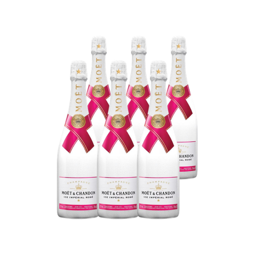 Pack de 6 Moet & Chandon Ice Rose 750 ml
